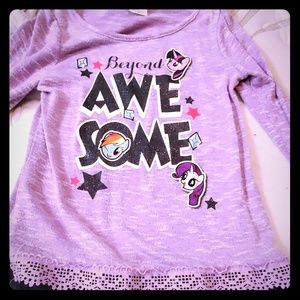 Girls long sleeve my little pony shirt